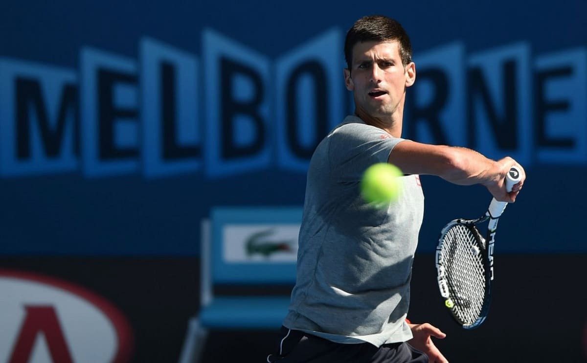 Novak Djokovic at the Australian Open 